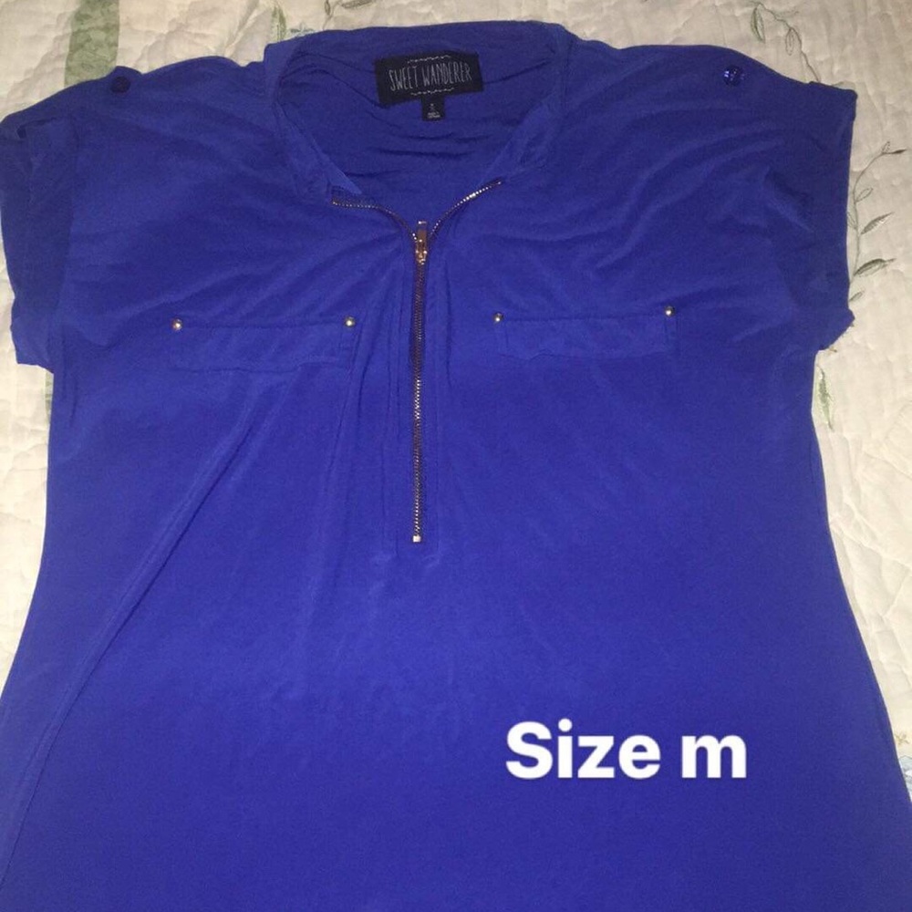 Fancy blue shirt